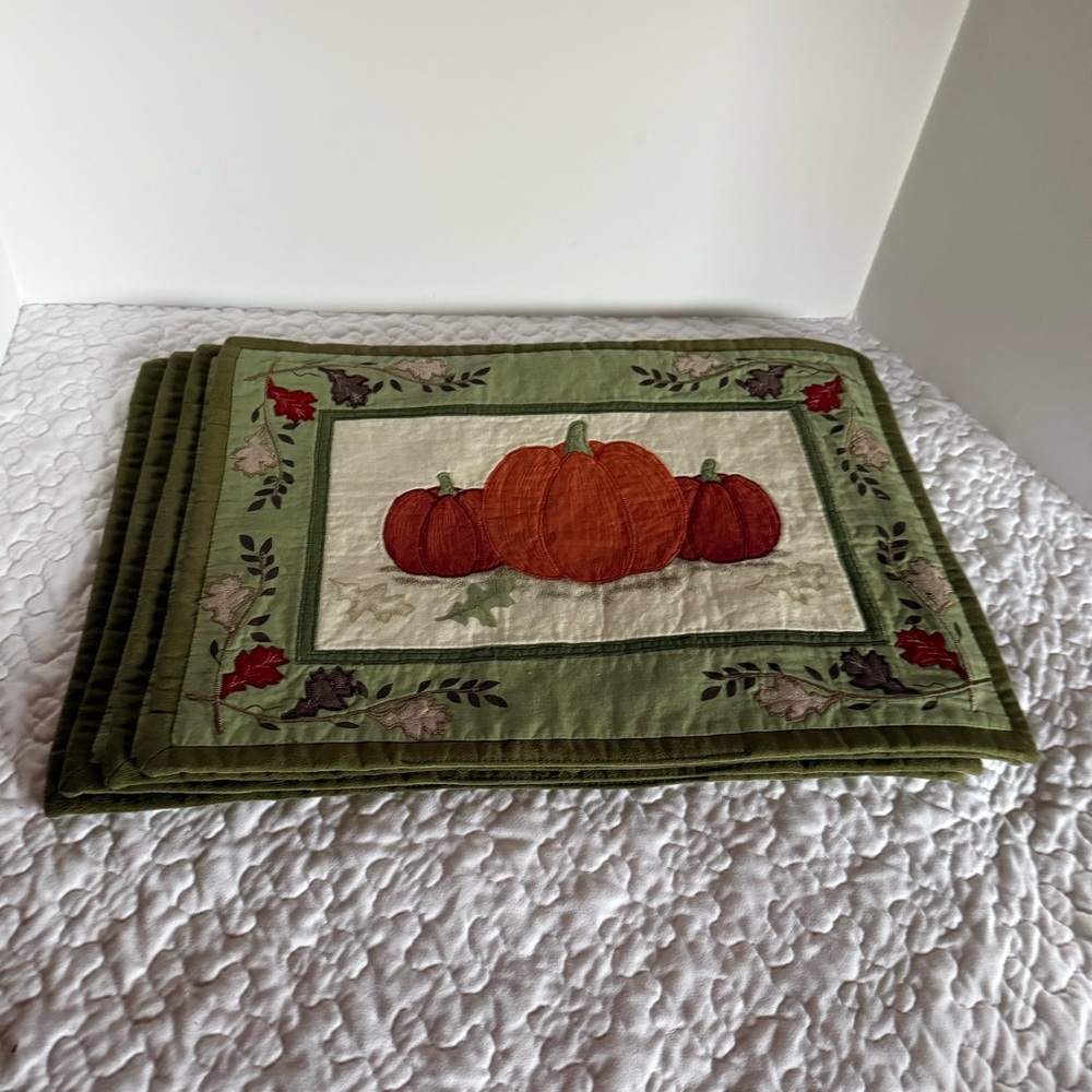 Harvest Olive Cotton Placemats